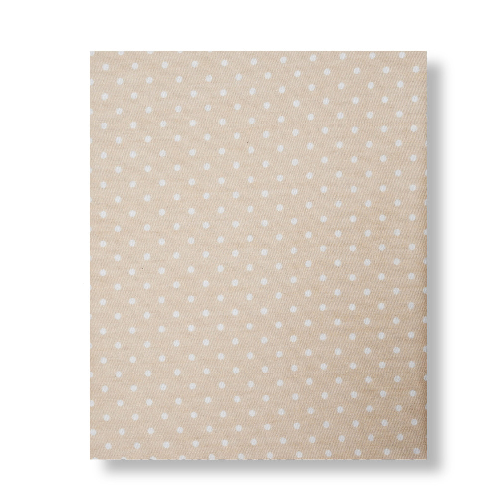 Twins Простыня на резинке 145×75 - сатин, 100% хлопок • Polka Dots / Горошек