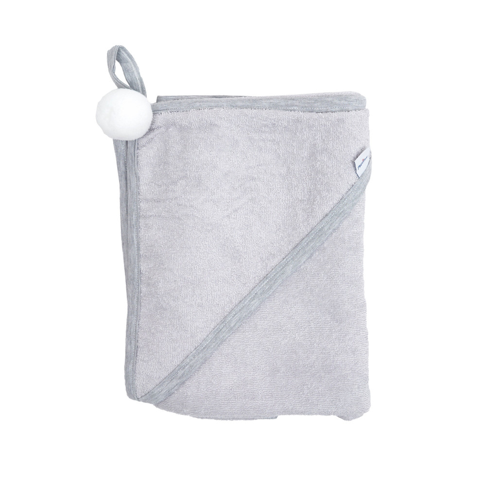 Twins Smurf Полотенце с капюшоном - 100×100 см, махра • Grey