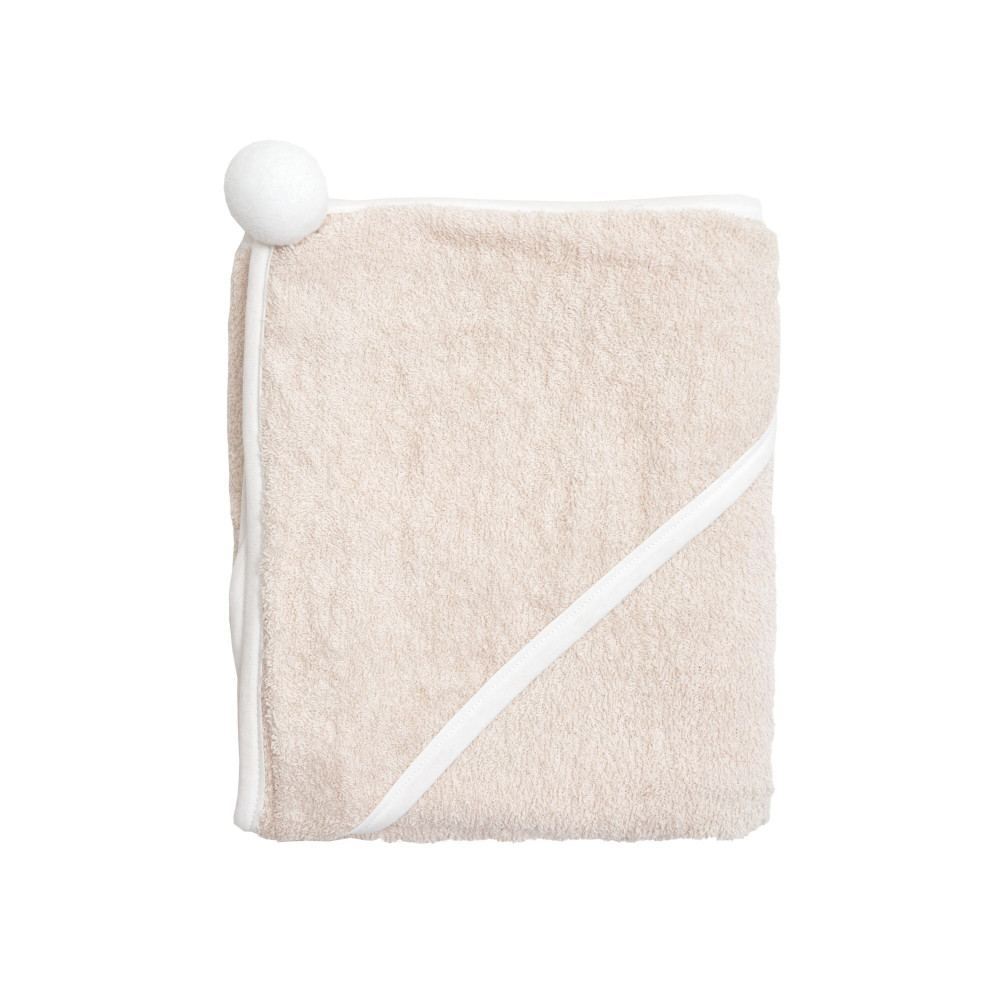 Twins Smurf Полотенце с капюшоном - 100×100 см, махра • Sand