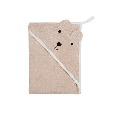 Twins Bear Полотенце с капюшоном - 100×100 см, махра • Sand Twins Bear Полотенце с капюшоном - 100×100 см, махра • Sand