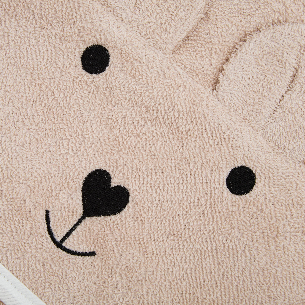Twins Bear Полотенце с капюшоном - 100×100 см, махра • Sand Twins Bear Полотенце с капюшоном - 100×100 см, махра • Sand