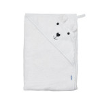Twins Bear Полотенце с капюшоном - 100×100 см, махра • White Twins Bear Полотенце с капюшоном - 100×100 см, махра • White