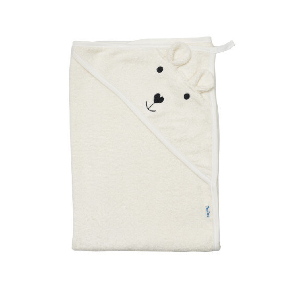 Twins Bear Полотенце с капюшоном - 100×100 см, махра • Ecru