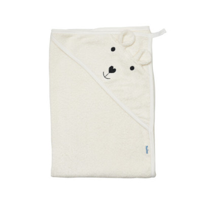 Twins Bear Полотенце с капюшоном - 100×100 см, махра • Ecru Twins Bear Полотенце с капюшоном - 100×100 см, махра • Ecru