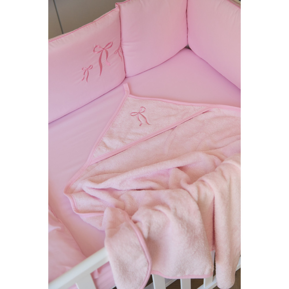 Twins Belle&Beau Towel - полотенце с капюшоном 100×100 см • Pink Twins Belle&Beau Towel - полотенце с капюшоном 100×100 см • Pink