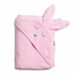 Twins Rabbit - полотенце с капюшоном 100×100 см • Pink Twins Rabbit - полотенце с капюшоном 100×100 см • Pink