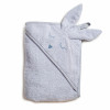Twins Rabbit - полотенце с капюшоном 100×100 см • Grey Twins Rabbit - полотенце с капюшоном 100×100 см • Grey
