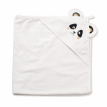 Twins Panda Towel - полотенце с капюшоном 100×100 см • White Twins Panda Towel - полотенце с капюшоном 100×100 см • White