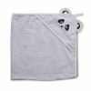 Twins Panda Towel - полотенце с капюшоном 100×100 см • Grey Twins Panda Towel - полотенце с капюшоном 100×100 см • Grey