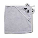 Twins Panda Towel - полотенце с капюшоном 100×100 см • Grey Twins Panda Towel - полотенце с капюшоном 100×100 см • Grey