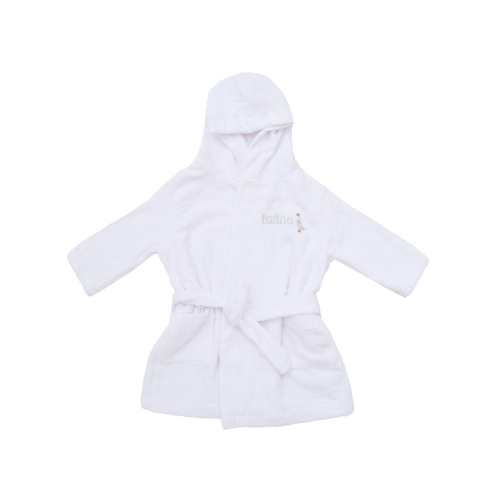 Twins Kids Robe - халат детский махровый 86-92 • Белый