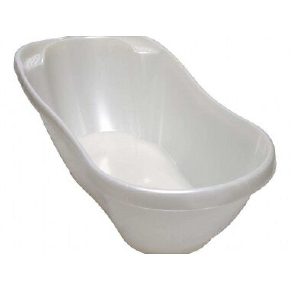 Tega Classic 92 см - дитяча ванночка зі зливом • White perla