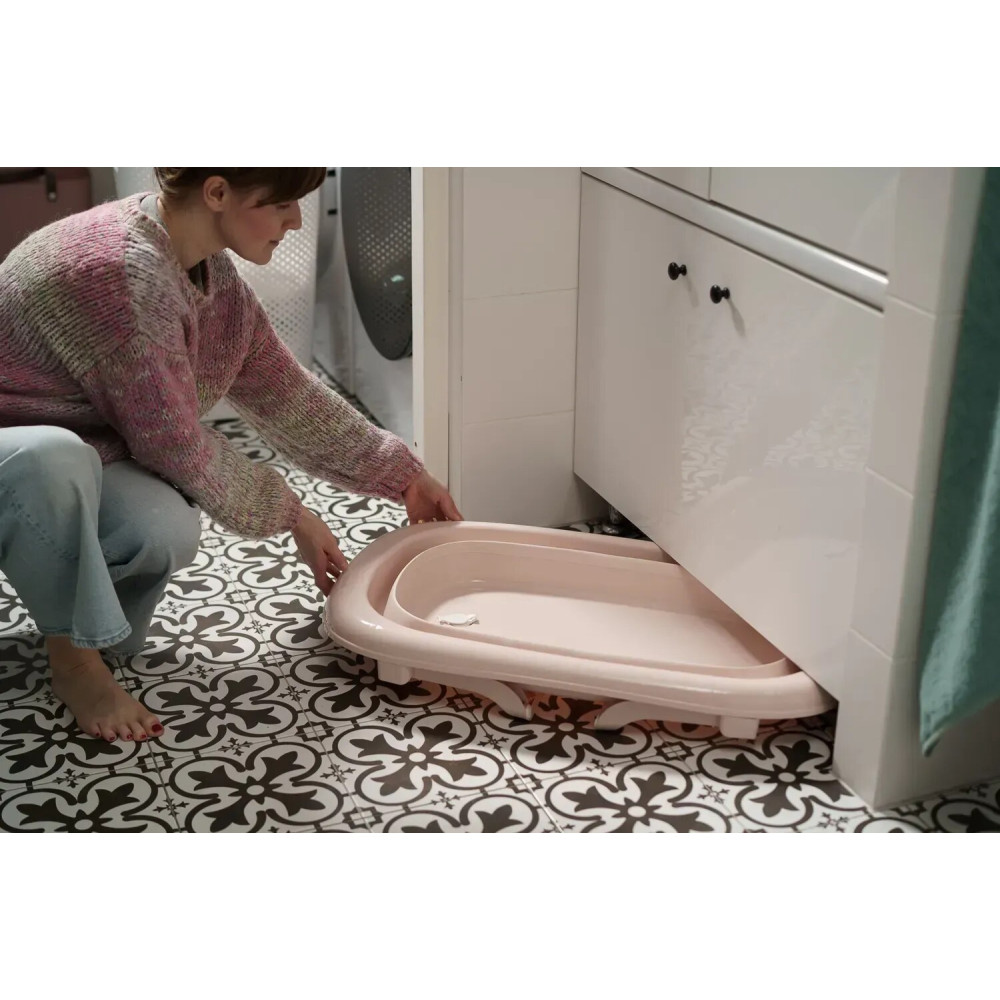Tega Foldable - складана дитяча ванночка 81 см • Light pink