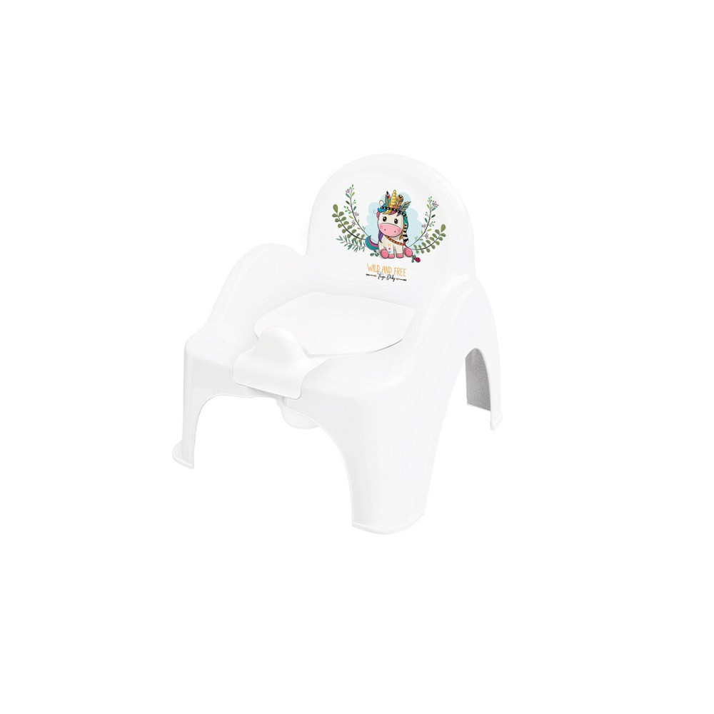 Tega Дикий Захід Potty Chair - дитячий горщик-крісло • White/pink
