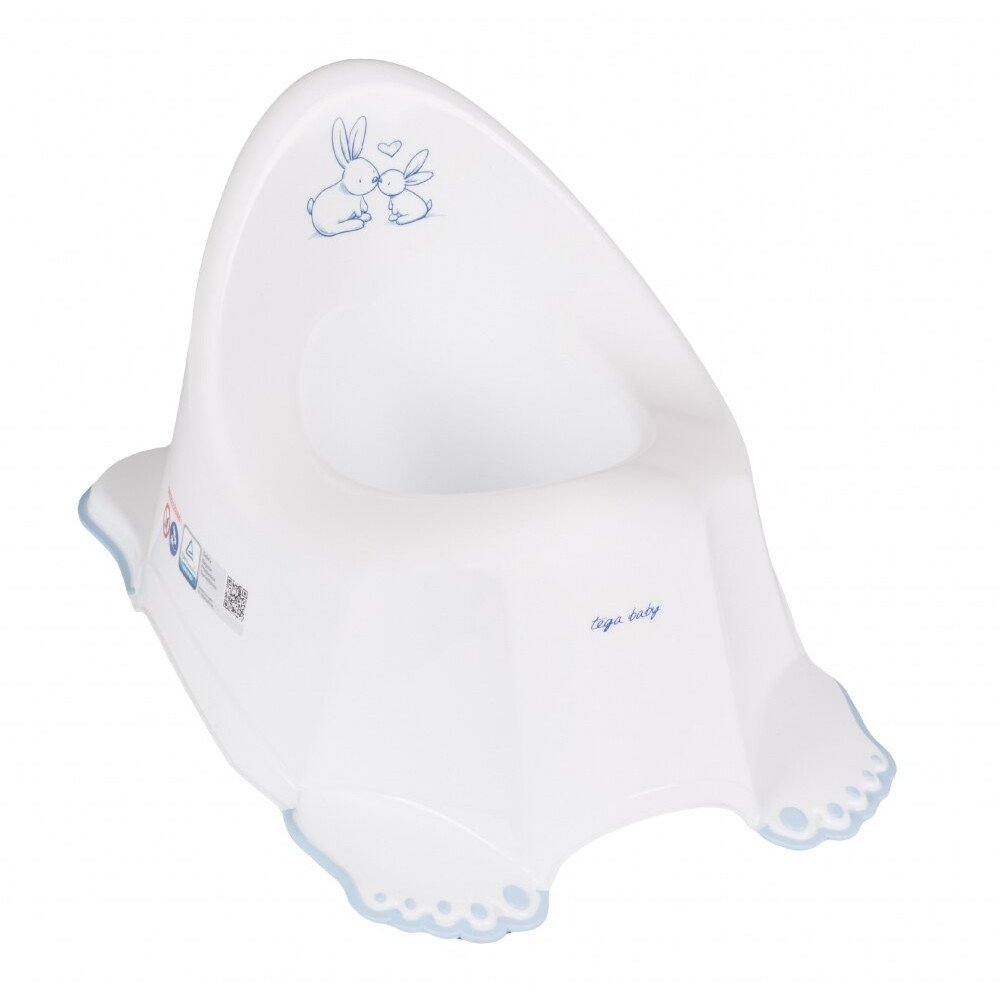 Tega Кролики Music Potty - музичний дитячий горщик • White