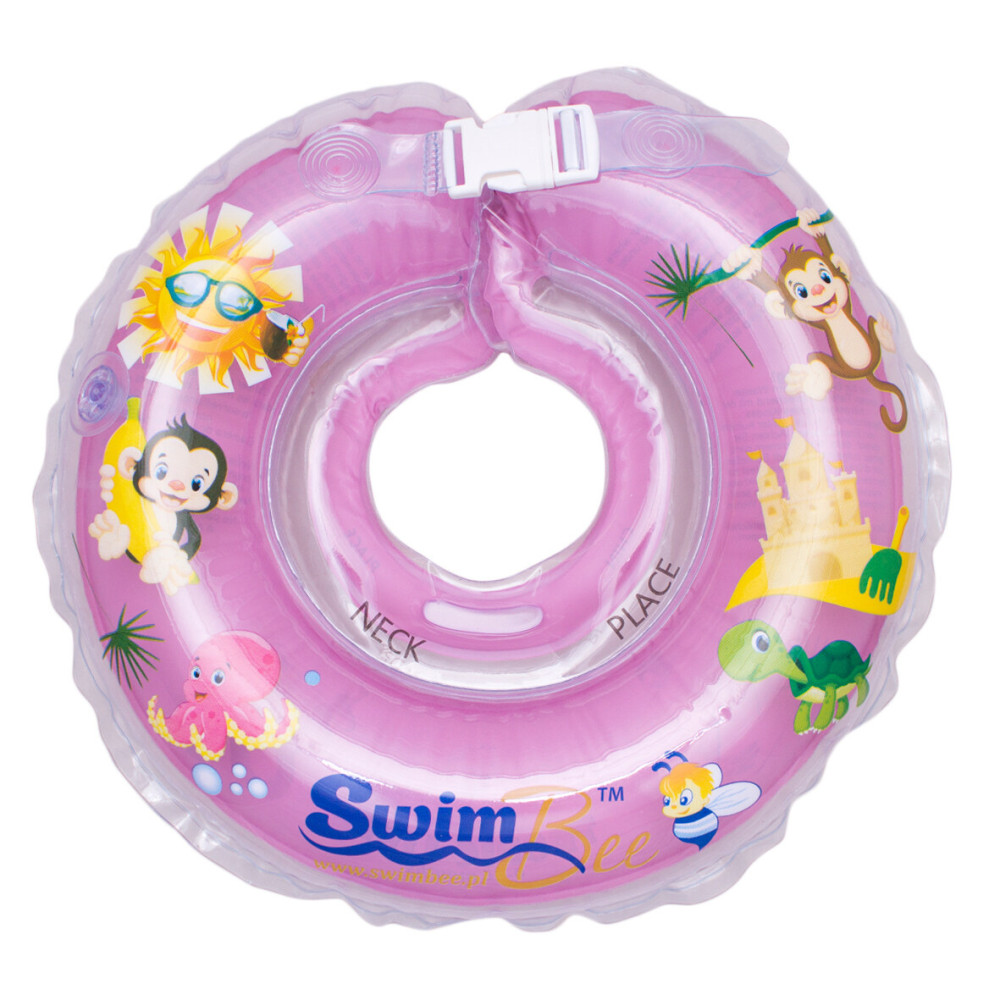 SwimBee Neck Ring - надувной круг для купания на шею • Сиреневый