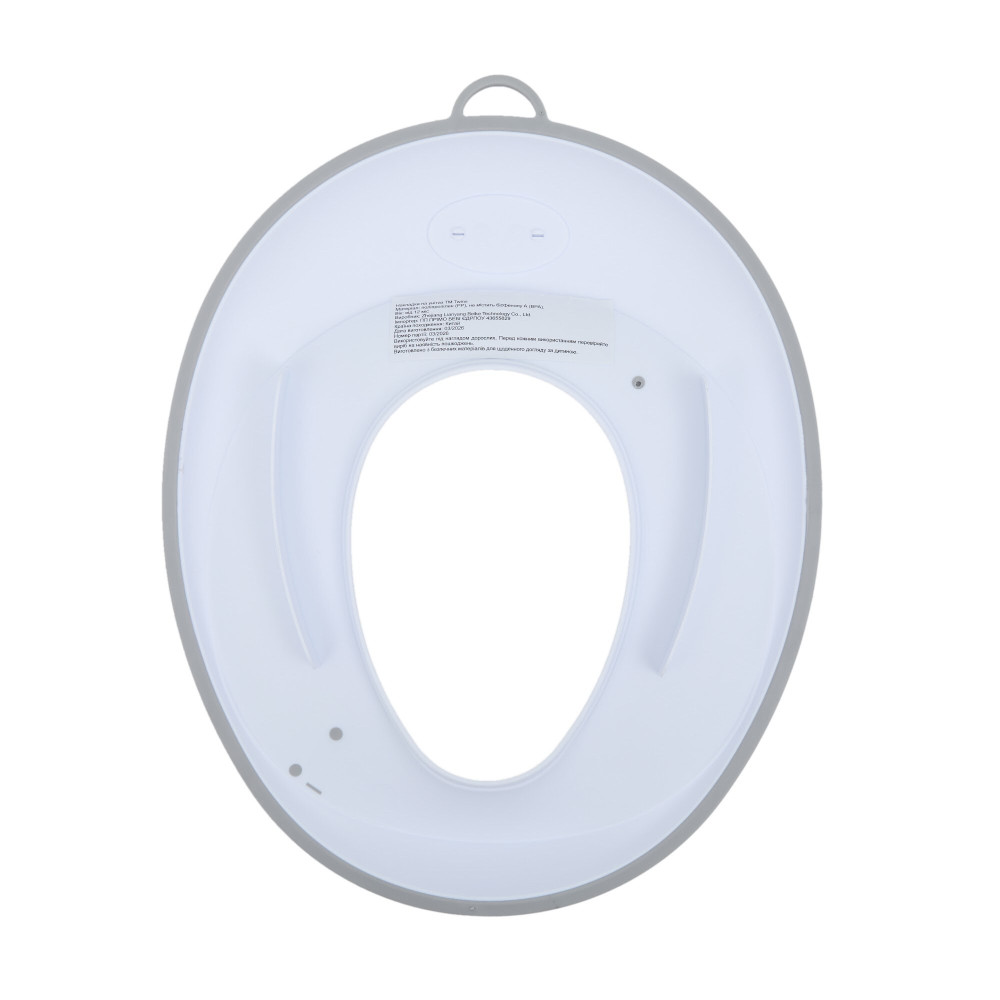 Twins Well Done Seat - накладка на унітаз із силіконовим обідком • White/grey Twins Well Done Seat - накладка на унітаз із силіконовим обідком • White/grey