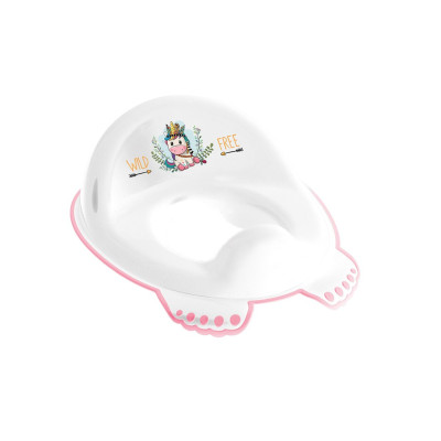 Tega Дикий Запад Seat - накладка на унитаз со спинкой • White/pink