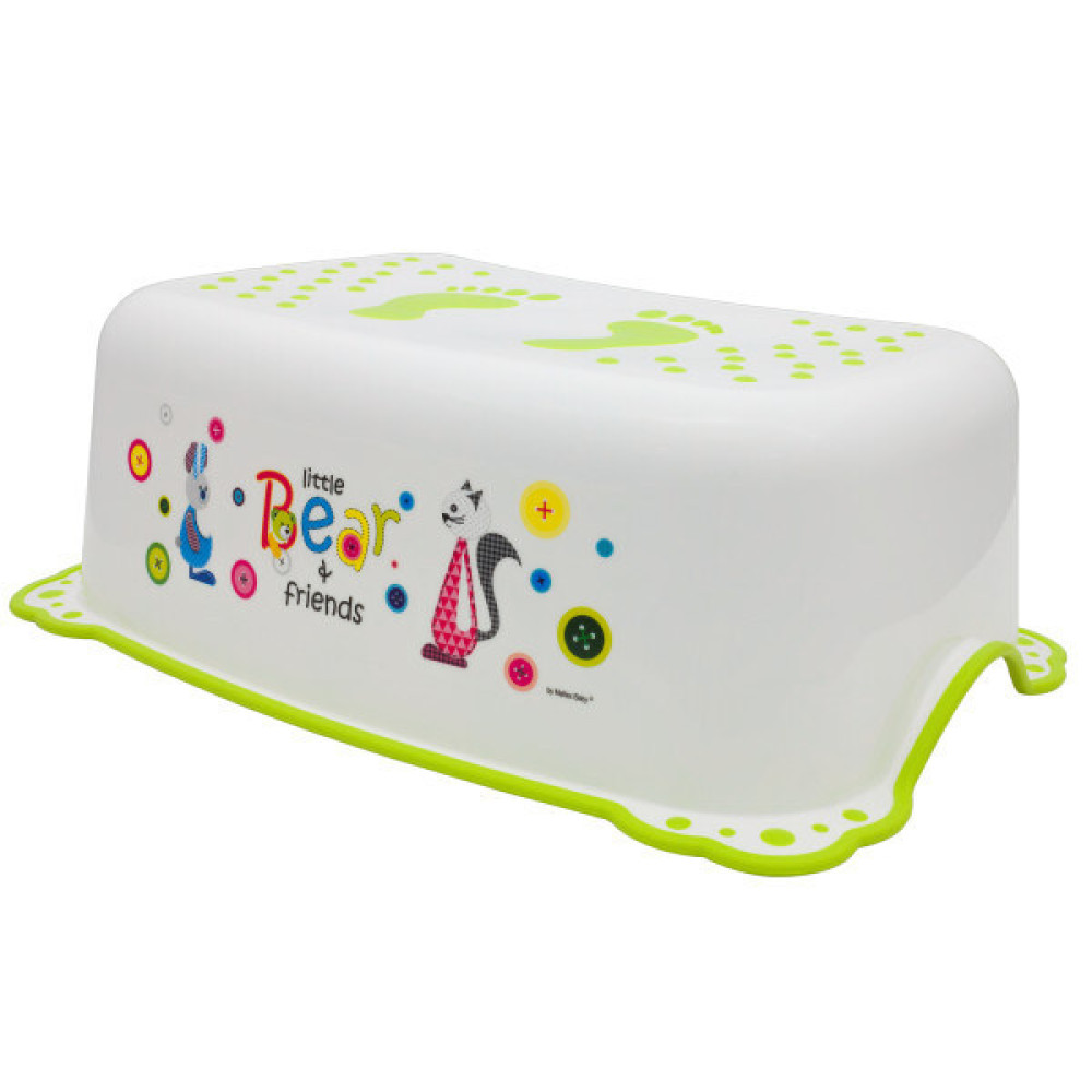 Maltex Bear & Friend Step - детская подножка • Green/white