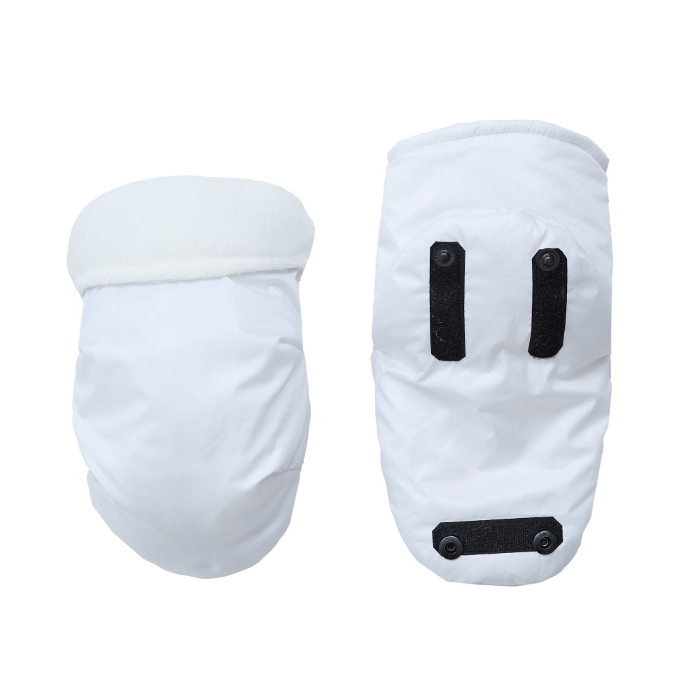 Twins Handmuff - рукавиці-муфти для коляски • White Twins Handmuff - рукавиці-муфти для коляски • White