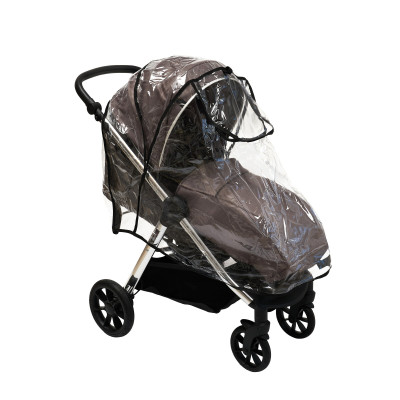 Twins Rain Cover Pushchair - дождевик для прогулочной коляски • Black