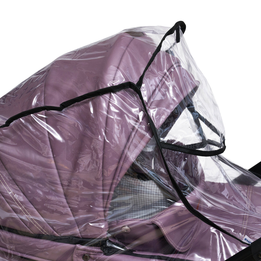 Twins Rain Cover Carrycot - дощовик для люльки • Чорний Twins Rain Cover Carrycot - дощовик для люльки • Чорний