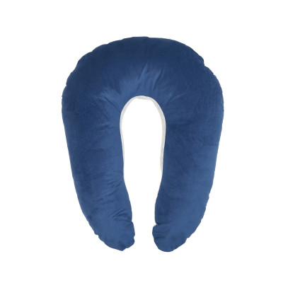 Twins Velvet Pillow - двостороння подушка для вагітних і годування 160 см • Dark blue