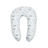 Twins Velvet Pillow - двостороння подушка для вагітних і годування 160 см • Dark blue