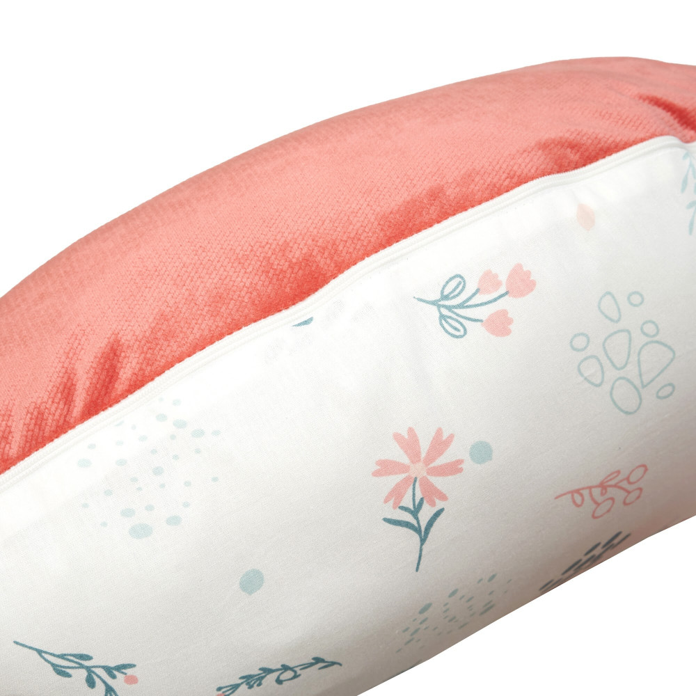 Twins Velvet Pillow - двостороння подушка для вагітних і годування 160 см • Coral