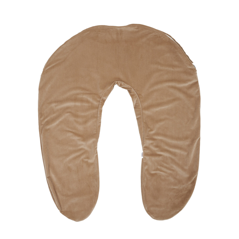 Twins Velvet Pillow Cover - чохол на подушку для вагітних 190×35 см • Caramel