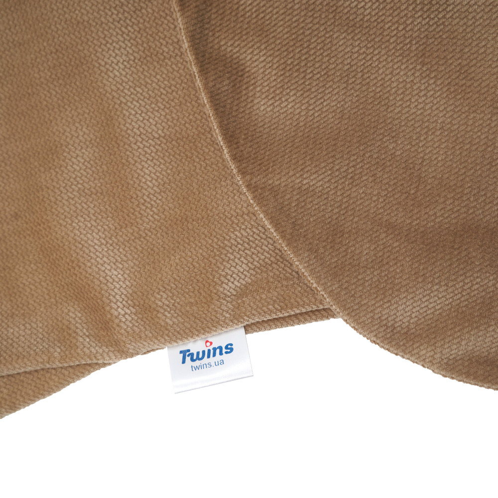 Twins Velvet Pillow Cover - чохол на подушку для вагітних 190×35 см • Caramel
