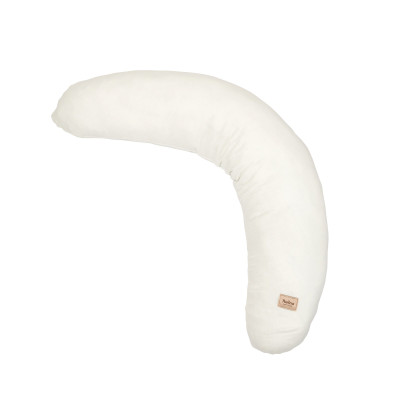 Twins Muslin Pillow - подушка для вагітних і годування з мусліну 160×30 см • Ecru