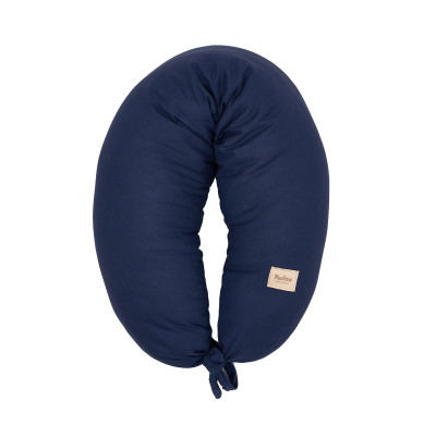 Twins Linen - льняная подушка для беременных и кормления 160×30 см • Dark blue Twins Linen - льняная подушка для беременных и кормления 160×30 см • Dark blue