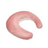 Twins Minky - компактна C-подібна подушка для вагітних і годування 53×60 см • Powder pink