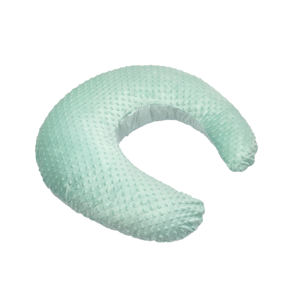Twins Minky - компактна C-подібна подушка для вагітних і годування 53×60 см • Mint