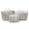 Twins Maternity Bag Set - набір прозорих сумок у пологовий будинок, 3 шт • Білий