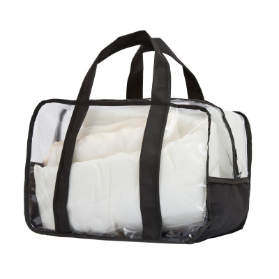 Twins Maternity Bag - прозрачная сумка в роддом 45×30×22 см • Black