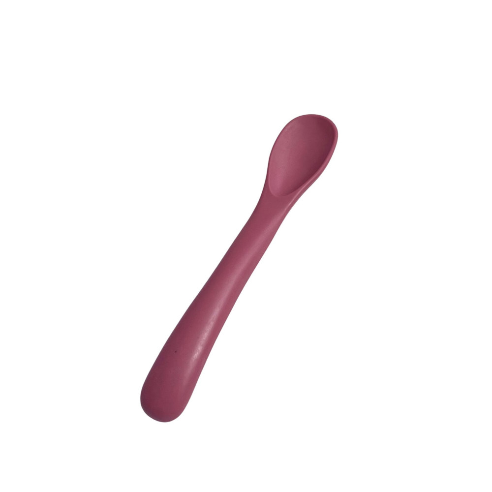 Twins Spoon First - силіконова ложка для першого прикорму • Pink