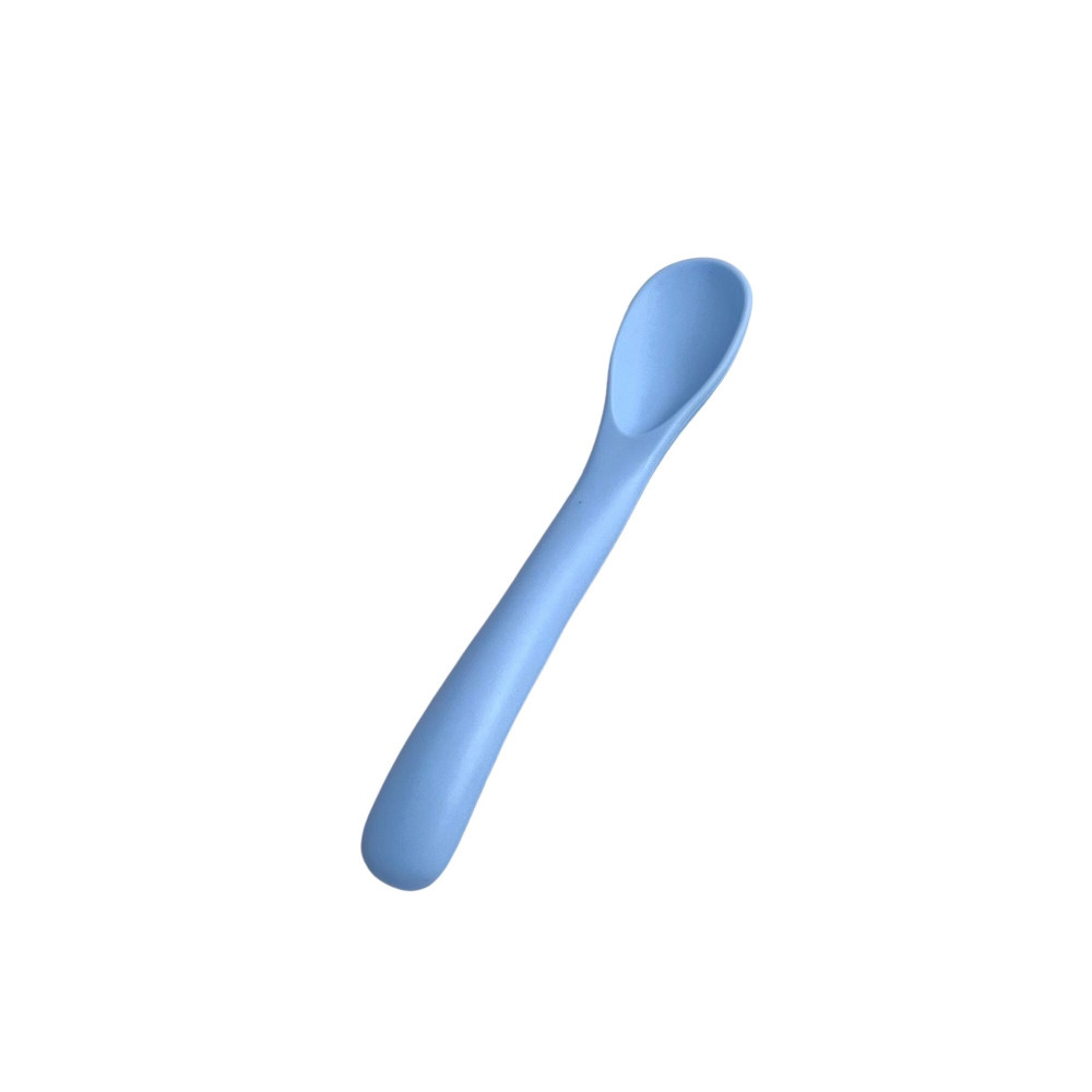 Twins Spoon First - силіконова ложка для першого прикорму • Light blue