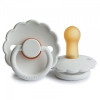 Frigg Daisy Size 2 - пустышка из натурального каучука, 6-18 мес. • Bright White