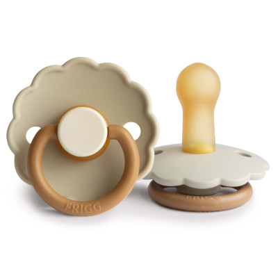 Frigg Daisy Size 2 - пустышка из натурального каучука, 6-18 мес. • Desert