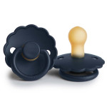 Frigg Daisy Size 2 - пустышка из натурального каучука, 6-18 мес. • Dark Navy Frigg Daisy Size 2 - пустышка из натурального каучука, 6-18 мес. • Dark Navy