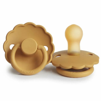 Frigg Daisy Size 2 - пустышка из натурального каучука, 6-18 мес. • Honey Gold