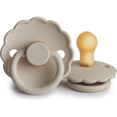 Frigg Daisy Size 1 - пустышка из натурального каучука, 0-6 мес. • Sandstone