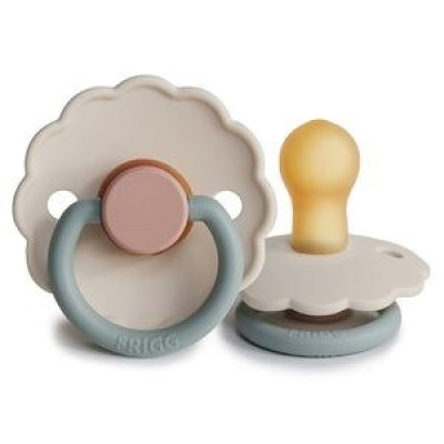 Frigg Daisy Size 1 - пустышка из натурального каучука, 0-6 мес. • Cotton Candy