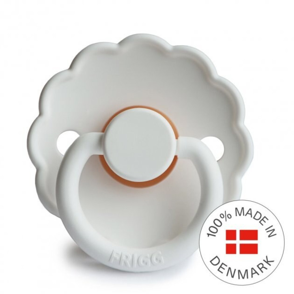 Frigg Daisy Size 1 - пустышка из натурального каучука, 0-6 мес. • Bright White Frigg Daisy Size 1 - пустышка из натурального каучука, 0-6 мес. • Bright White