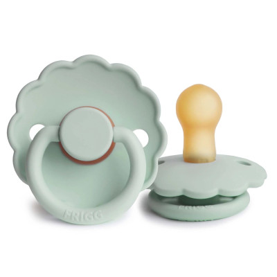 Frigg Daisy Size 1 - пустышка из натурального каучука, 0-6 мес. • Seafoam