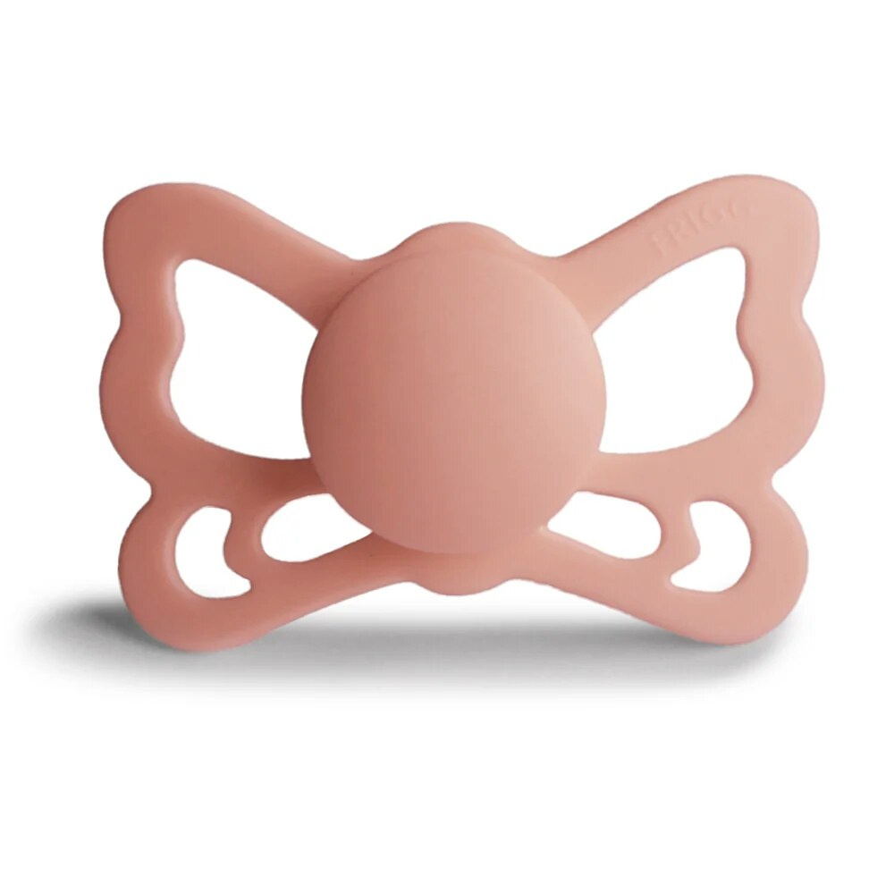 Frigg Butterfly Size 2 - силиконовая пустышка 6-18 мес. • Pretty in Peach
