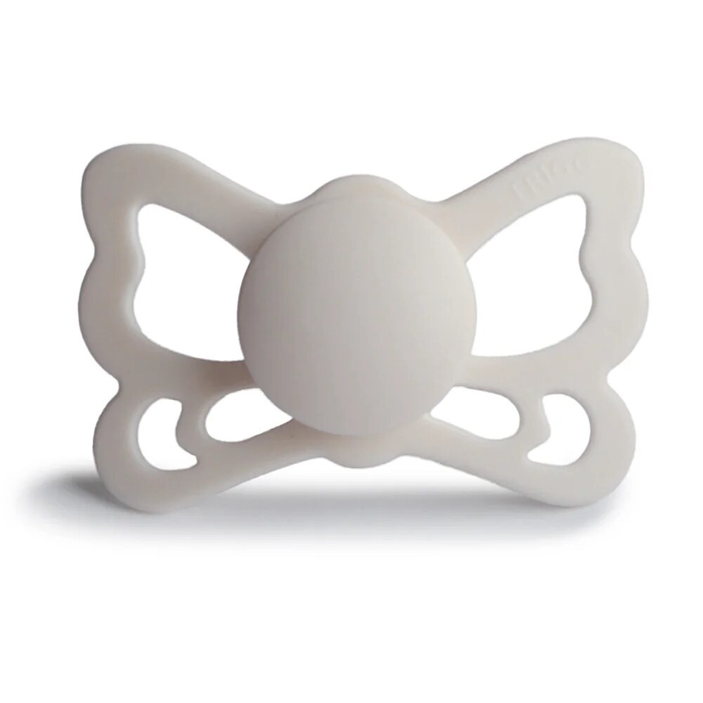 Frigg Butterfly Size 2 - силиконовая пустышка 6-18 мес. • Silver grey