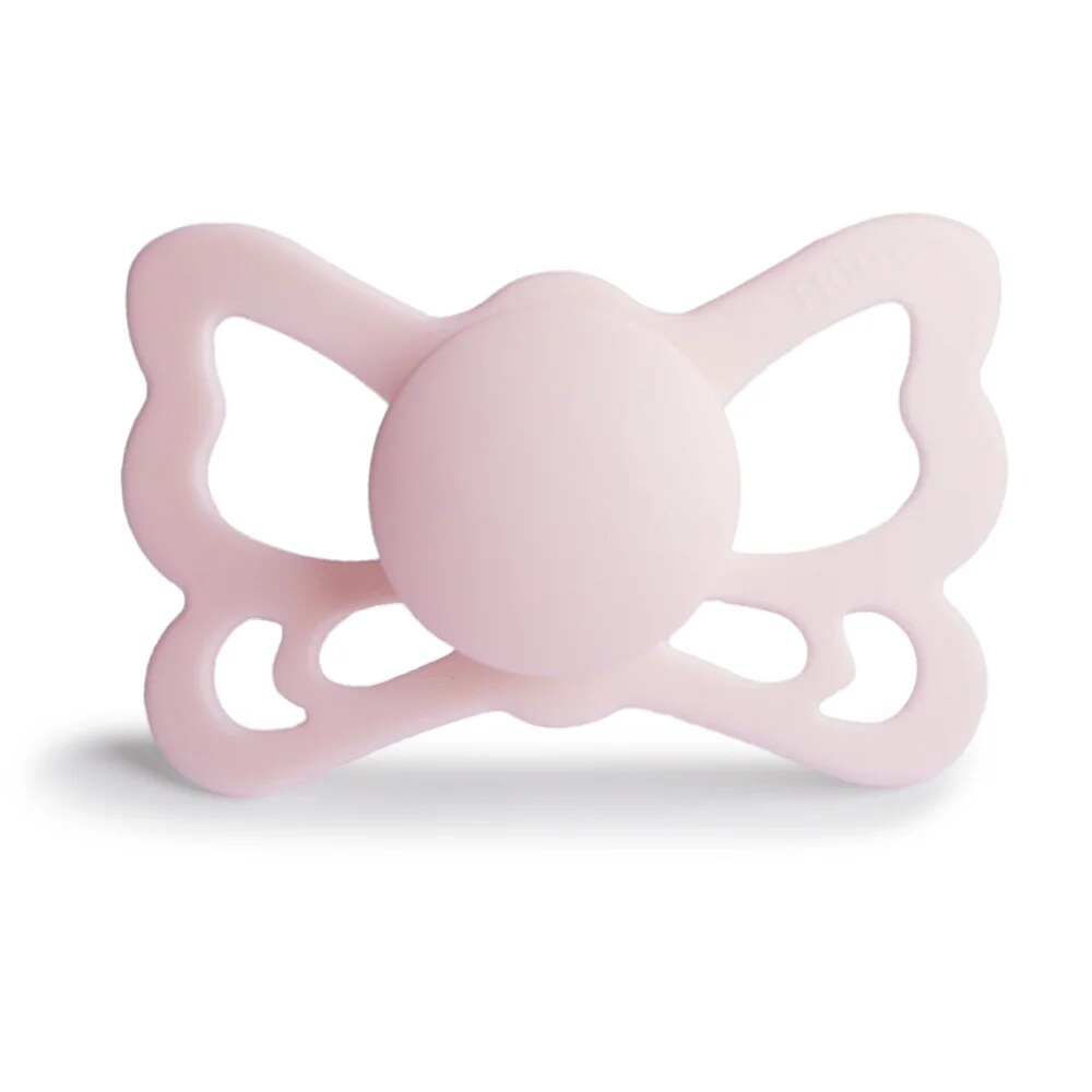 Frigg Butterfly Size 2 - силиконовая пустышка 6-18 мес. • White/lilas